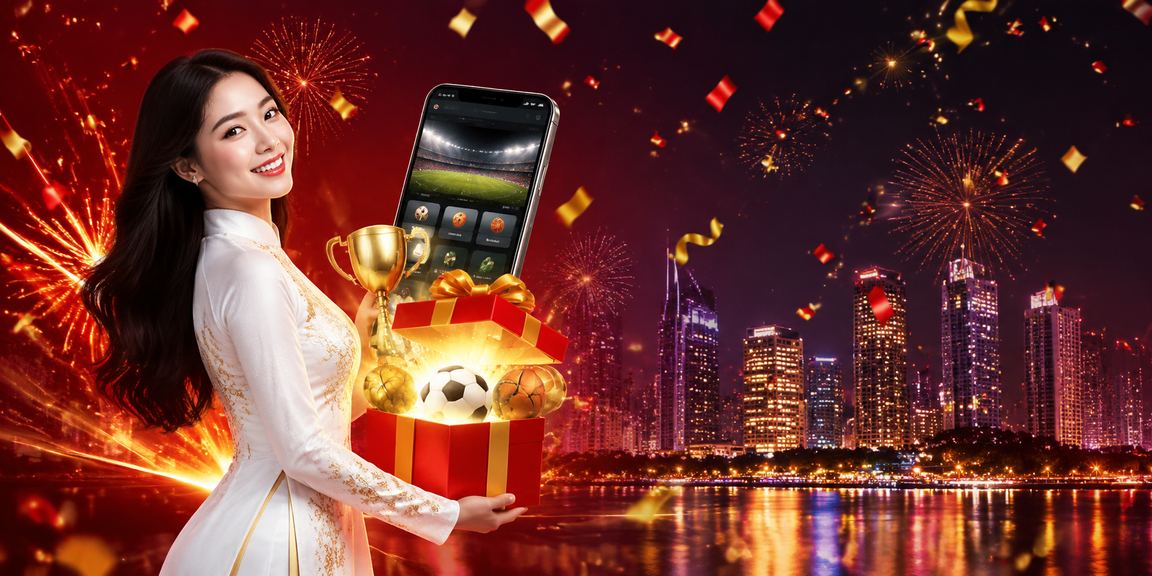 Người theo dõi tỷ lệ kèo thể thao trên điện thoại tại Hà Nội trong trang phục truyền thống áo dài