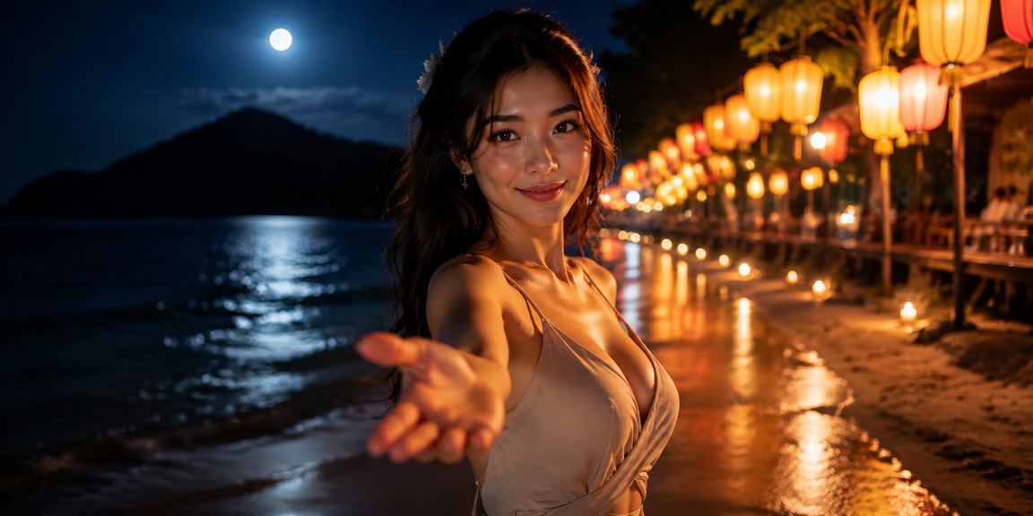 Bầu không khí giải trí sôi động tại Hội An với đèn lồng rực rỡ và không gian casino đặc trưng