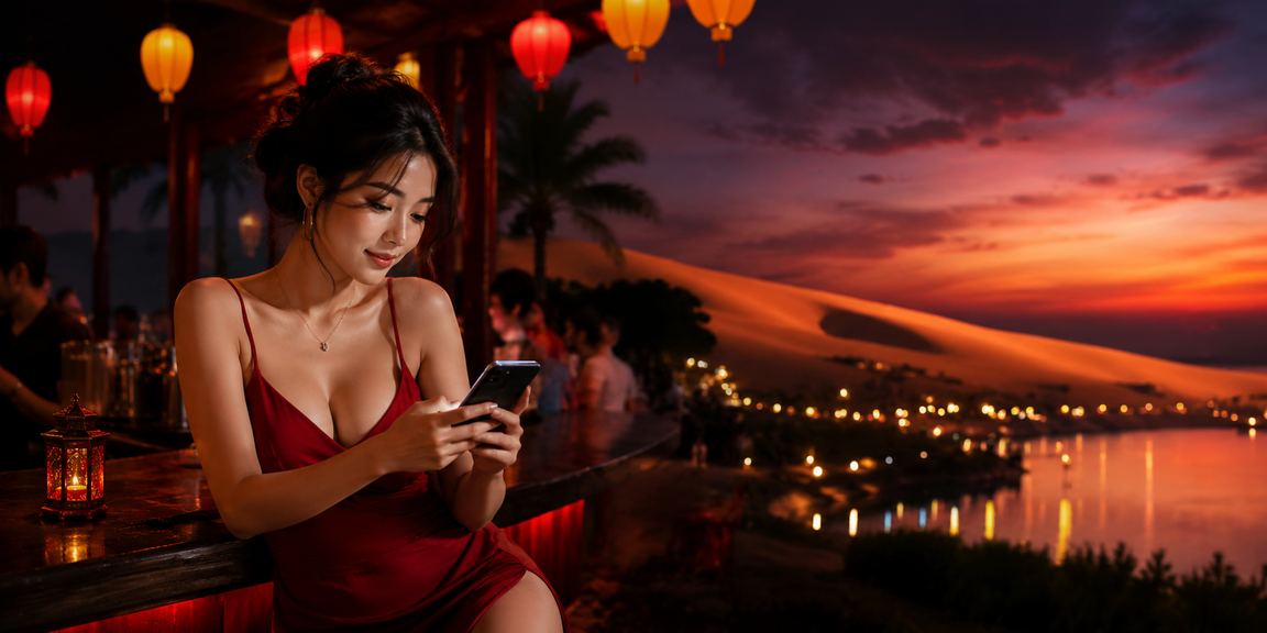 Hình ảnh lễ hội casino trên di động tại Mũi Né với người chơi hào hứng
