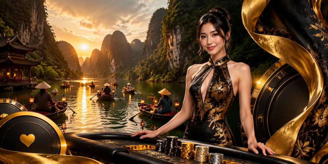 Phụ nữ Việt Nam mặc áo dài trải nghiệm cá cược trực tuyến tại Ninh Bình
