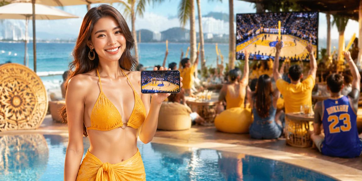 Người hâm mộ theo dõi cá cược bóng rổ tại quán cà phê ven biển Vũng Tàu với không khí sôi động
